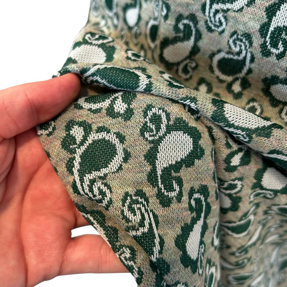 Vintage 70s Green Paisley Maxi Skirt XS - Picture 6 of 10